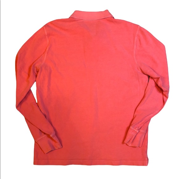 Vineyard Vines Salmon Long Sleeve Polo - Picture 2 of 3